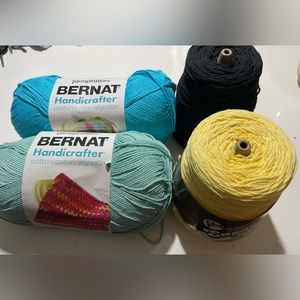 Lot of 4 Large Skeins Cotton Yarn
